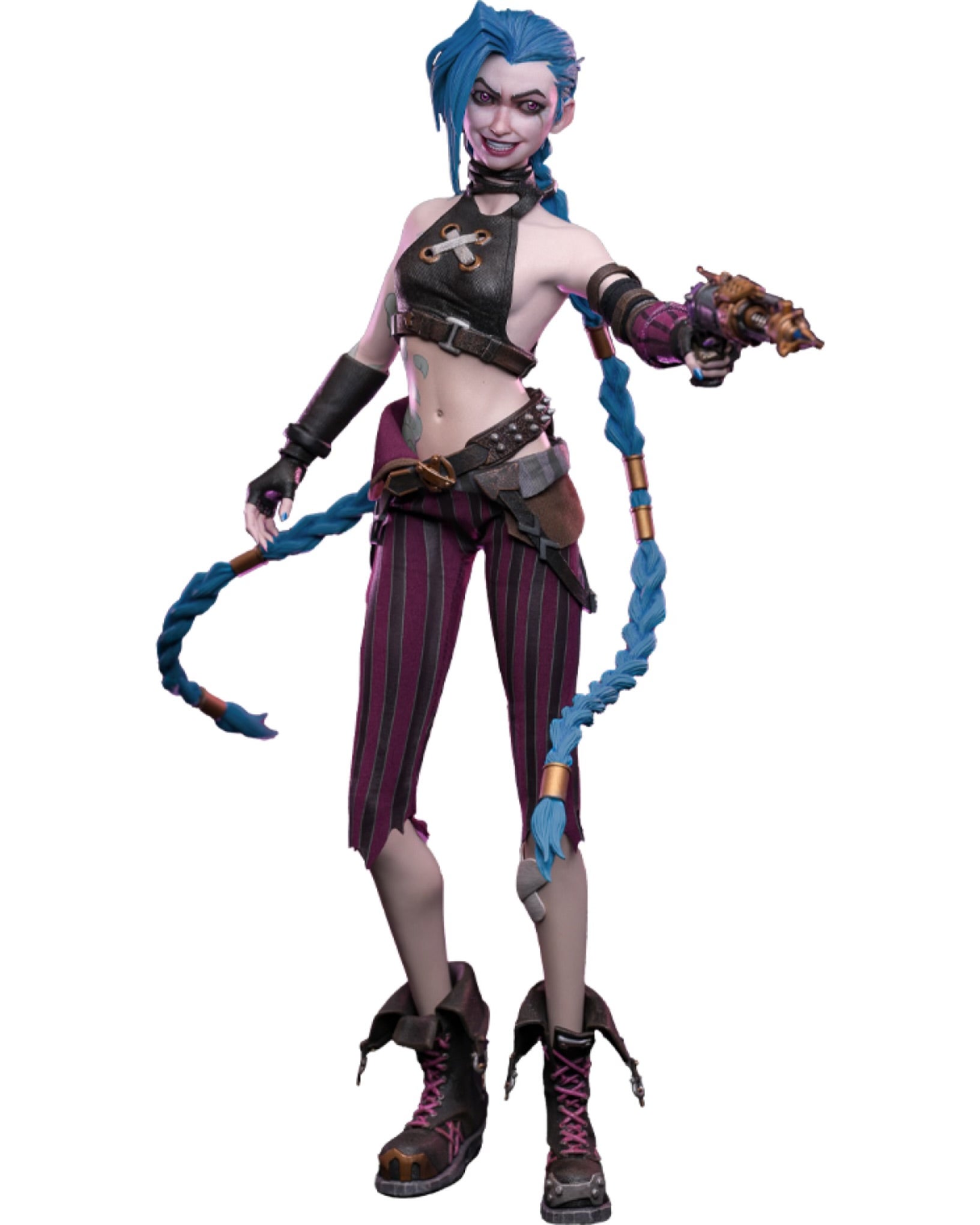 【海外限定版】HOTTOYS Arcane jinx ジンクス フィギュア Jinx Sixth Scale Figure by Hot Toys – Arcane (Season Two) (Est