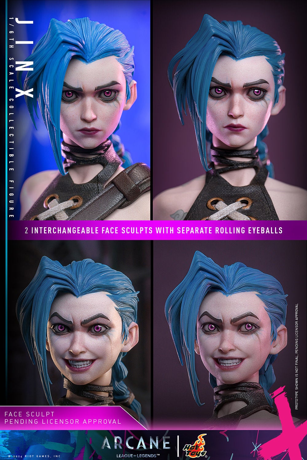 Jinx Sixth Scale Figure by Hot Toys – Arcane (Season Two) (Est